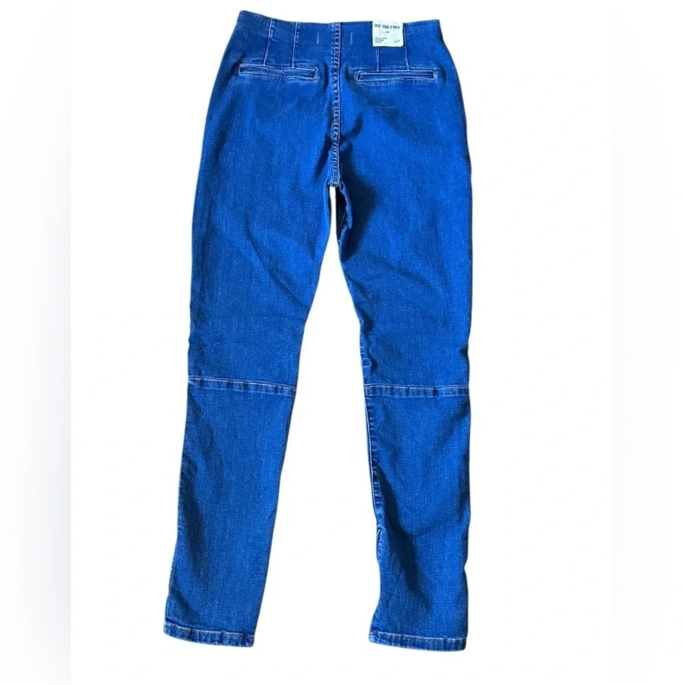 NWT Free People Bella Moto Skinny Jean in Prophecy